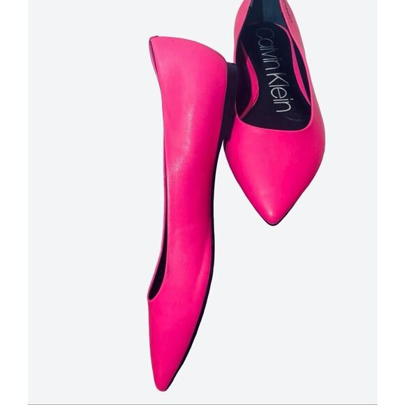 Calvin Klein Leather Flats - Picture 3 of 5